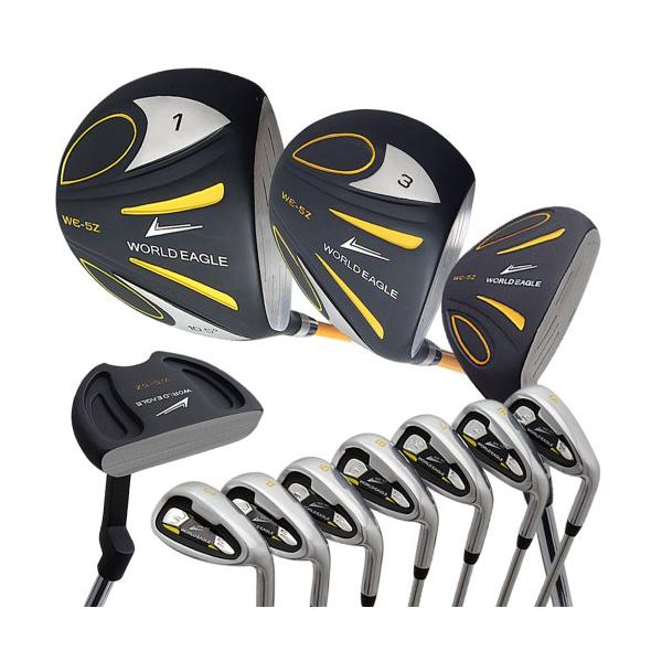 他サイト： WORLD EAGLE(ワールドイーグル) 5Z メンズ ゴルフ クラブ フルセット ブラック 右用 フレックスR WEの商品画像