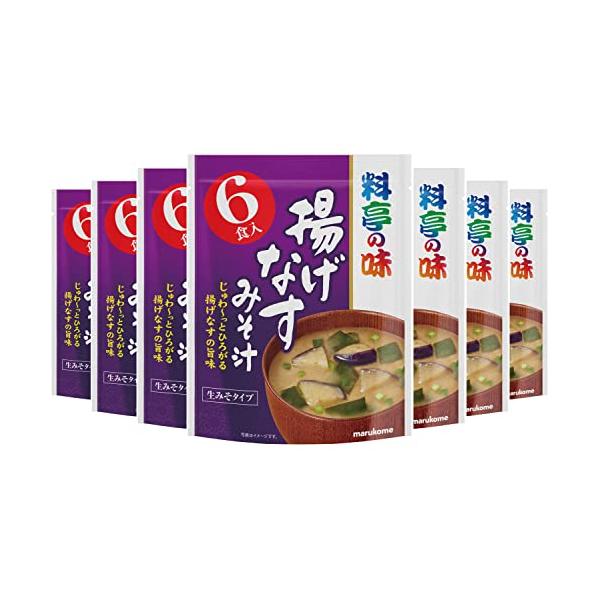 「マルコメ お徳用 料亭の味 揚げなす 即席味噌汁 6食×7個」▼4902713130790▼（商品説明）-/6食 (x 7)/-・パッケージ個数:7・内容量6食×7個・商品特徴6食お徳用プレミアムシリーズに人気具材の揚げなすが追加になりま...