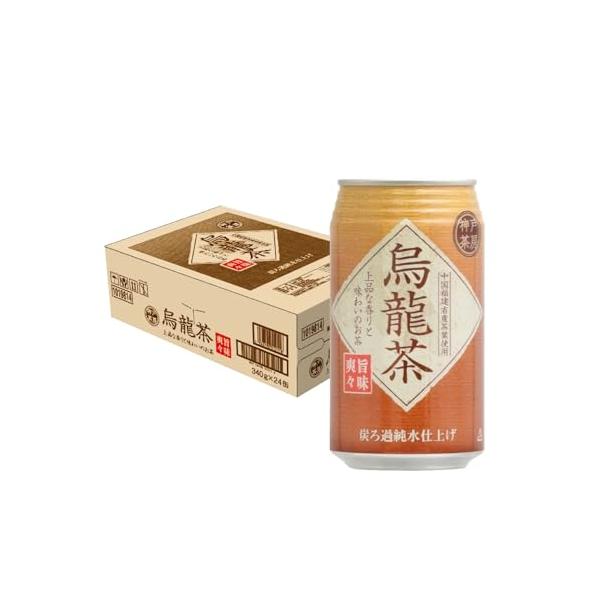 他サイト： 神戸茶房 烏龍茶 缶 340g ×24本  無香料 無着色 国内製造 ウーロン茶の商品画像