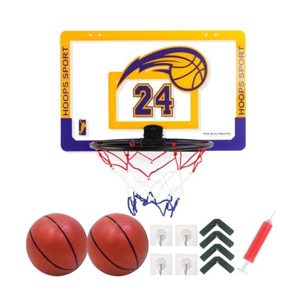 「Sweet Plus バスケット 室内 バスケットゴール バスケットリング ミニゴール ゴールネット 練習 壁掛け 子供 おもちゃ バスケ シュ」▼4573540734941▼（商品説明）紫/-/-・Color:紫・ミニバスケットゴールは...