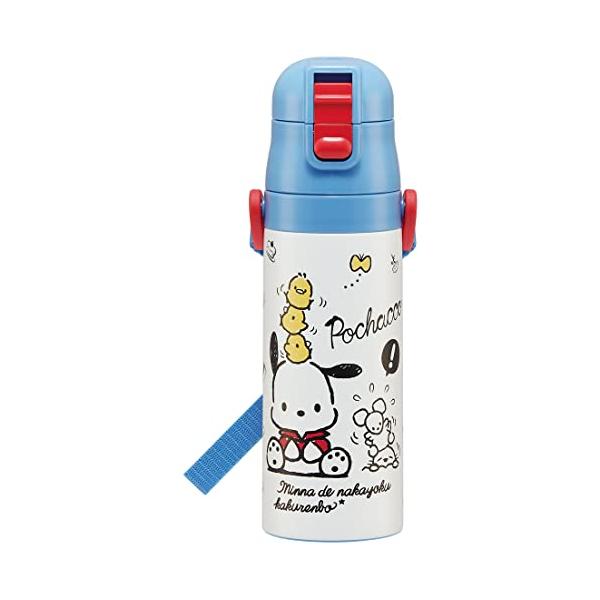 他サイト： スケーター(Skater) サンリオ キッズ 水筒 470ml 直飲み ステンレス ポチャッコ 子どもに優しい 軽量 タイプ 真空 断熱 構造の商品画像