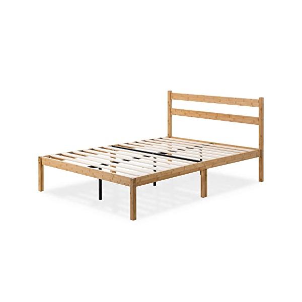 ZINUS 竹製 ベッドフレーム セミダブル メタル&Bamboo すのこ ZINUS 竹製 ベッドフレーム セミダブル メタル&Bamboo すのこ