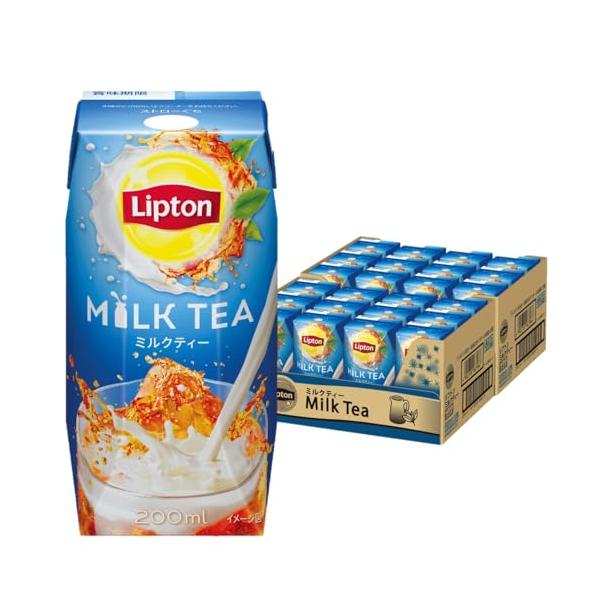 他サイト： リプトン ミルクティー 紙パック ジュース 200ml 24本 紅茶 飲み物 常温保存 森永乳業の商品画像