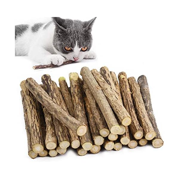 他サイト： MAIYADUO 猫歯ぎしり棒 猫噛みおもちゃ またたびの木 またたびトイ 噛むスティック 天然安全 興奮した猫（30本の商品画像