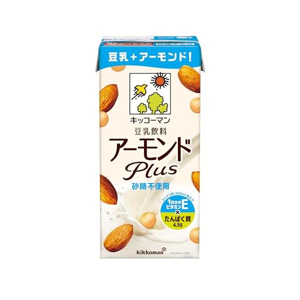 他サイト： キッコーマン(豆乳) 飲料 アーモンドPlus 砂糖不使用 1000ml×6本の商品画像