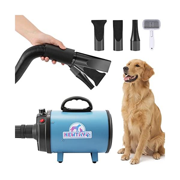 NEWTRY ペットドライヤー 犬用 ペット用 ドライヤー ブロワー 送風機