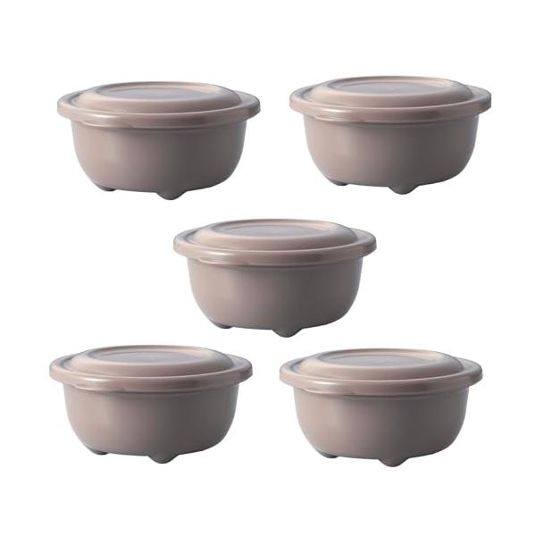 他サイト： タケヤ化学工業(Takeya) レンジでふっくらごはん 5個組 250ml ベージュ 日本製 食洗機対応 冷凍 冷蔵庫 106910の商品画像