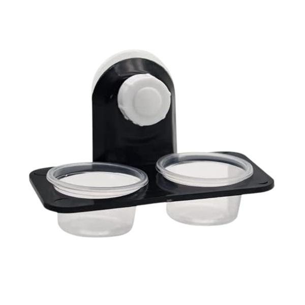 「Quikaboo 爬虫類 餌入れ 水入れ フード トレイ 2個入り フードトレイ フードボウル 吸盤付き 両生類 昆虫 飼育 観察 水浴び 無害」▼4570176991335▼（商品説明）パッケージ個数:1・爬虫類飼育用エサ入れ・水入れ：...