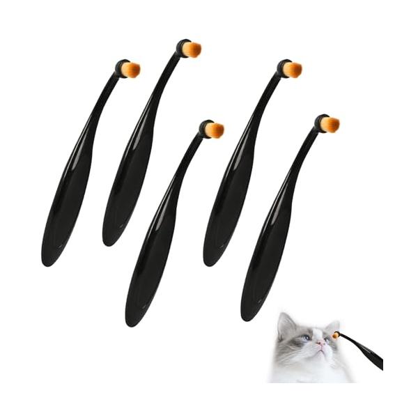 「PAVIKE 目やに取り ペットアイコーム 目やにクリーナー 5本入り 犬用パウダーアプリケーターブラシ ペットの涙汚れブラシ 犬 猫 涙焼け」▼▼（商品説明）ブラック/-/-・パッケージ個数:1・商品詳細長さ12.5ｃｍ、幅1.6ｃｍ、...