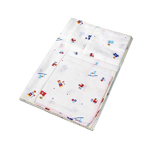 他サイト： イサム商会 日本製 ガーゼ入浴6点セット おもちゃ柄の商品画像