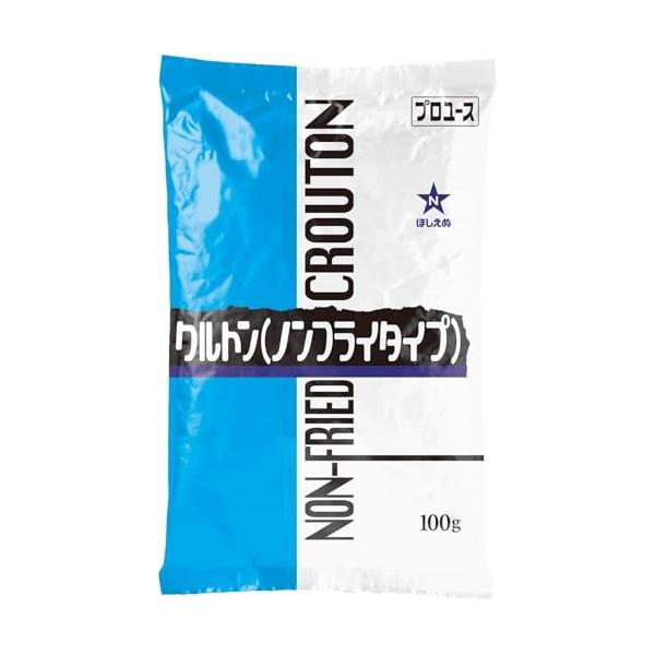 「ほしえぬ クルトン（ノンフライタイプ）100g 業務用 大容量 キユーピー」▼4901577189142▼（商品説明）パッケージ個数:1・小麦粉（国内製造）、砂糖、ショートニング、イースト、食塩／加工でん粉、乳化剤、イーストフード、酸化防...