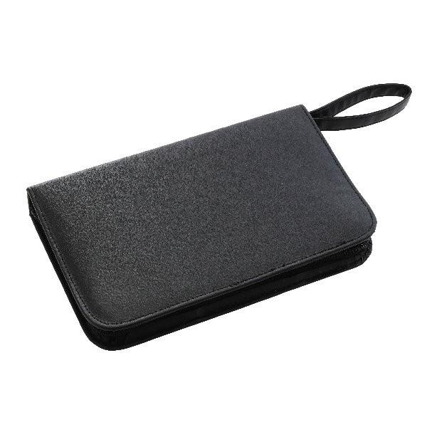 鋏など5〜8点の盆栽道具を収納できる専用ケースです。バックの開閉はチャックで簡単にできます。 鋏などの道具はベロクロテ−プで自在に止めることができます。 開いた場合のサイズ　３３０×２４５ｍｍ 重さ　約２２８ｇ 中国製になります。