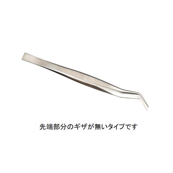 小ぶりな盆栽用ステンレス製ピンセットです。小品盆栽愛好家にお奨めの商品です。こちらのピンセットは先端部分内側のギザが無いタイプです。全長　約１６０ｍｍ　重さ　約３０ｇ安心の日本製です。