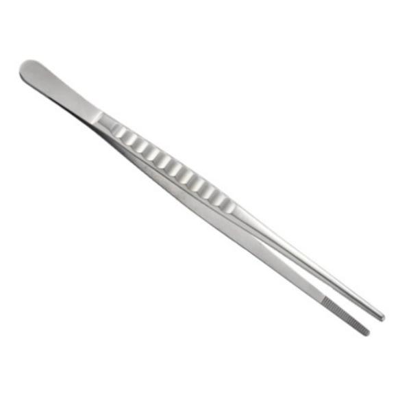 錆びに強いステンレス製のピンセットです。先丸のため、盆栽が傷つきにくいです。お求めやすい価格の本格的なピンセットです。全長　約２３５ｍｍ重さ　約８１ｇ材質　ステンレス安心の喜久和ブランド　こちらの商品はパキスタン製になります。