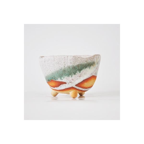 盆栽鉢 服部 4つ 盆栽鉢 4号 白掛三ツ足 幅11cm×高さ7cm : 盆栽妙 ヤフー店 - 通販
