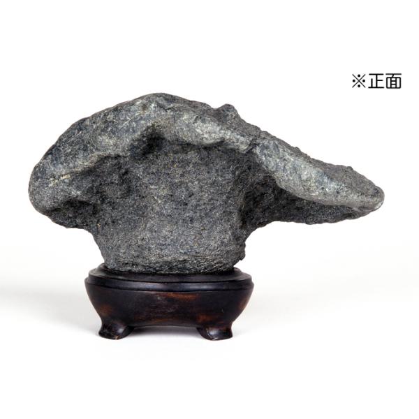 小瀬川石　自然石 水石 木製台座付き 小瀬川石 自然石 水石 木製台座付き bonsaisaite_h400330