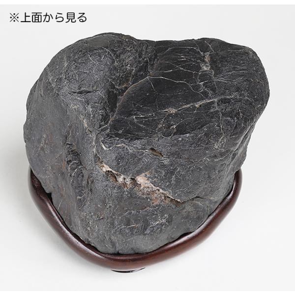 貴船洞窟茅舎石　鑑賞石 天然石 水石 自然石 置物 原石 石の置物 盆栽 水石 紫貴船石 盆石 天然石 観賞石 姿石 すいせき 台座付き 現品限
