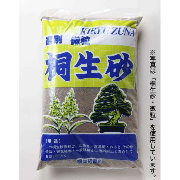 盆栽用土 山野草用土 「桐生砂」 16リットル 松柏盆栽 松 東洋蘭 ラン オモト 多肉植物に配合