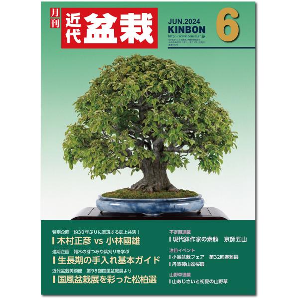 月刊「近代盆栽」2024年５月号　初心者からベテラン愛好家まで、見やすく内容充実の盆栽総合誌!! 盆栽 近盆 kinbon bonsai 月刊誌 趣味の雑誌 送料無料