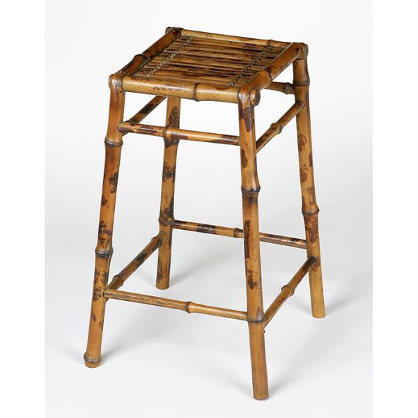 盆栽飾り卓 盆栽飾り台 「斑竹正方高卓」 盆栽卓 盆栽台 高卓 懸崖卓