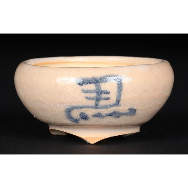 是好　丸　盆栽鉢　絵鉢　ミニ盆栽鉢 盆栽鉢 鉢 植木鉢 「是好絵付丸鉢」ぜこう 絵鉢 豆鉢 盆器 作家鉢 2号