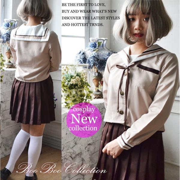 セーラー服 学生服 コスプレ 制服 衣装 仮装 上下セット SR0008