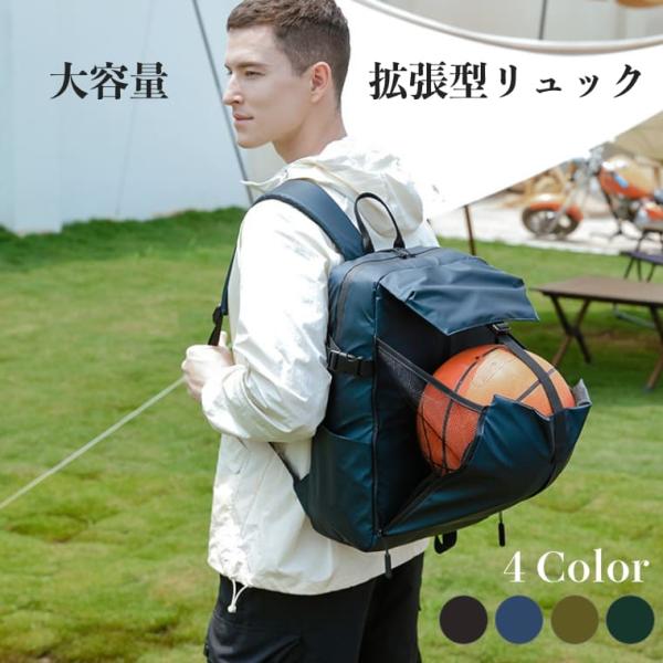 16インチPC対応 ヘルメット収納可 大容量 ビジネスリュック PUレザー