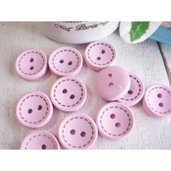 新品素材：ウッド【サイズ】直径15mm★色柄のあるものは、アソートになりますので、柄はお選びいただけません。　お写真ない柄が入る場合もございます♪☆海外輸入品のため、色むら、プリントの不鮮明やズレ、ロットによる色味の違いなど多少作りが雑な場...