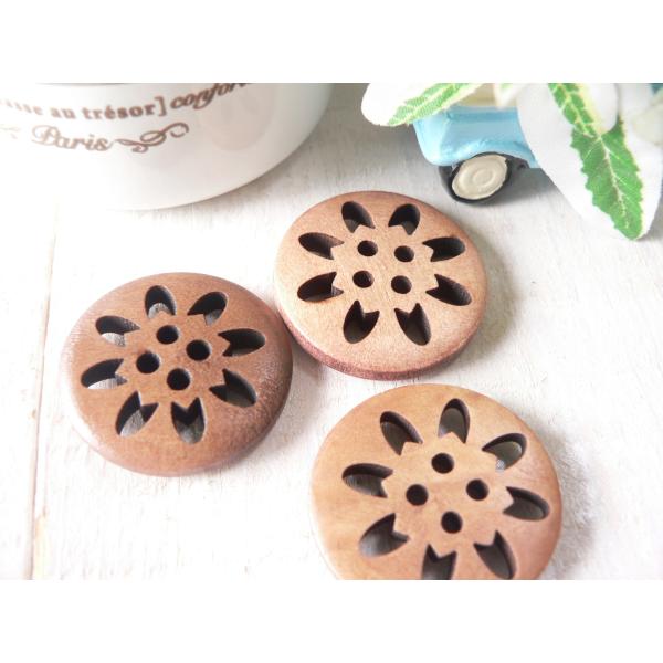 新品素材：ウッド【サイズ】直径：24mm★色柄のあるものは、アソートになりますので、柄はお選びいただけません。　お写真ない柄が入る場合もございます♪☆海外輸入品のため、色むら、プリントの不鮮明やズレ、ロットによる色味の違いなど多少作りが雑な...