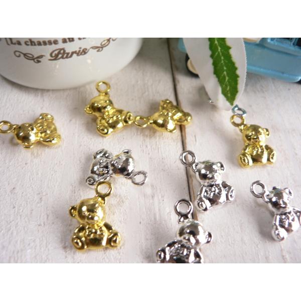 【ここあ】くまのチャーム 10個 lapin-shop_kmk001sbk-371