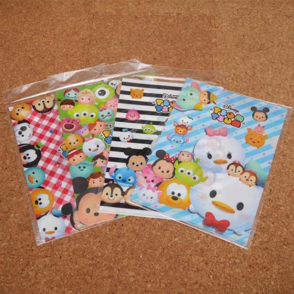 A4サイズの　クリアファイル　「ツムツム」4枚セット　お買い得【サイズ】A4：約31×22ｃｍ