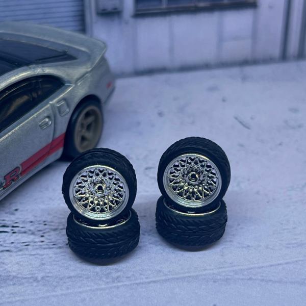 1/64 ミニカー用 タイヤ＆ホイールセット その41 : ブーブーハウス