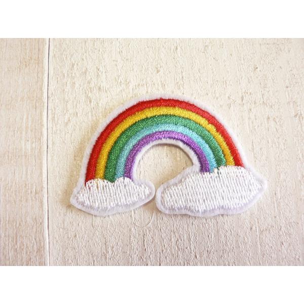 メルカリ便！アイロン 刺繍 ワッペン！セブンアップ　レインボー メルカリ便！アイロン 刺繍 ワッペン！セブンアップレインボー