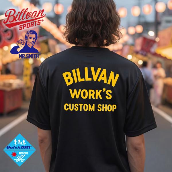 BILLVAN SPORTS BILLVAN WORKS 吸水速乾アメカジDRY Tシャツ ランニング スポーツ アウトドア
