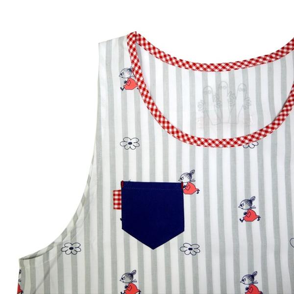 保育士 キャラクターエプロン ムーミン ちびのミイ エプロン 保育士 かわいい チュニックエプロン ポケット 刺繍 ストライプ おしゃれ ネイビー 大人 Buyee Buyee 日本の通販商品 オークションの代理入札 代理購入