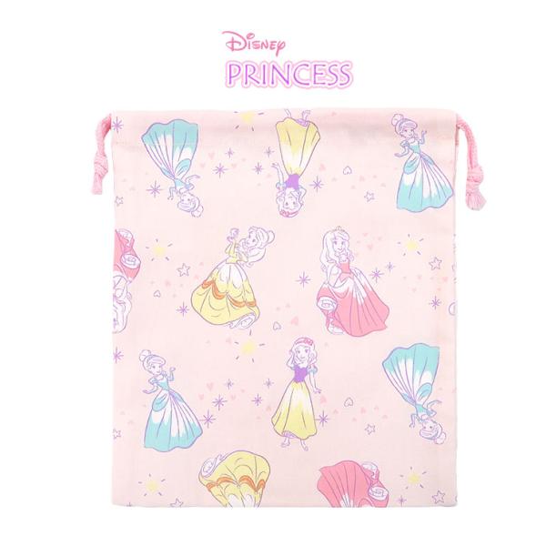 [Release date: January 25, 2023]淡いピンクをベースに、白雪姫、シンデレラ、ベル、オーロラ姫がプリントされた可愛いミニ巾着袋です。給食袋、コップやナフキン入れなどで活躍すること間違いなしのサイズ感！ご入園やご入...