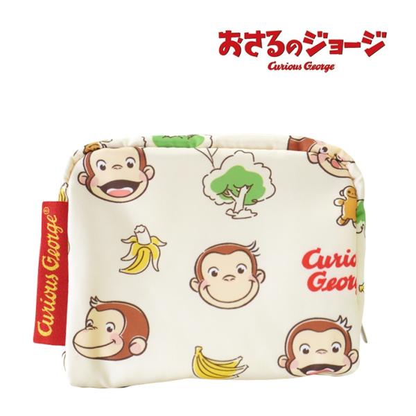 他サイト： ポーチ 小物入れ メンズ レディース サニタリーポーチ 小さめ キューブ ジョージ 旅行 メイクポーチの商品画像