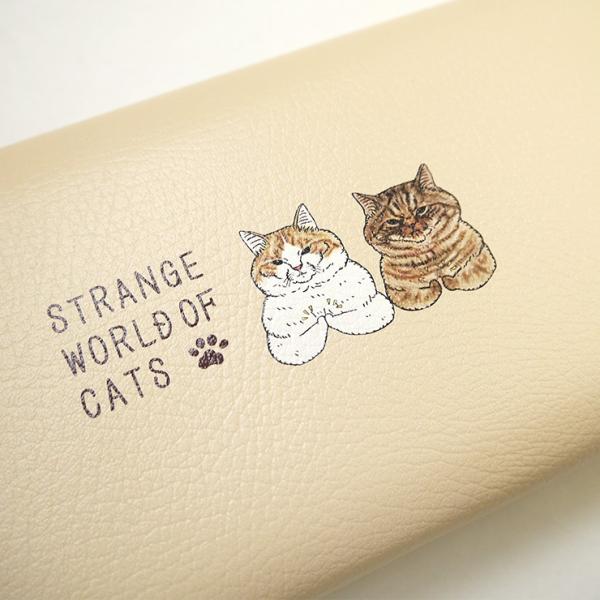 長財布 かぶせタイプ 世にも不思議な猫世界 ねこ ネコ ブサカワ シュール シブい猫 老け顔の猫 自転車 カード大容量 使いやすい レディース Buyee Buyee Japanese Proxy Service Buy From Japan Bot Online