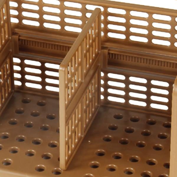 ダンドリ本立て小ダークブラウン用追加用移動板■サイズ：D115×H120mm■材質：HIPS樹脂■入数：4枚