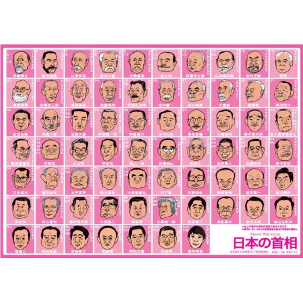 歴代首相クリアファイル (高市首相 104・105代Ver.) ピンク