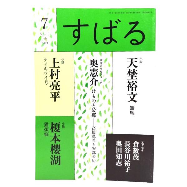 すばる2021年7月号 : 小説 天埜裕文「無風」、上村亮平「ケイワキ号」/集英社