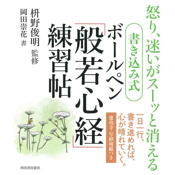 ※商品画像はイメージや仮デザインが含まれている場合があります。帯の有無など実際と異なる場合があります。監修:枡野俊明　書:岡田崇花出版社:河出書房新社発売日:2023年09月キーワード:書き込み式ボールペン「般若心経」練習帖怒り、迷いがスー...