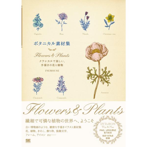 ボタニカル素材集flowers Plants クラシカルで美しい 手描きの花と植物 Inemouse Buyee Buyee 提供一站式最全面最專業現地yahoo Japan拍賣代bid代拍代購服務