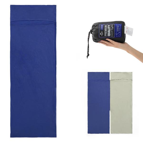 Naturehike 公式 インナーシーツ コットン100% 通気性 ワイド 210x75cm インナーシュラフ 柔らかい 肌触り良い 無刺
