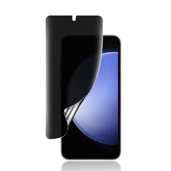 指紋認証対応 ? ガイド枠付きGalaxy S24/Galaxy S25 ガラスフィルム 覗き見防止 ギャラクシー S24 全面 保護 フィ