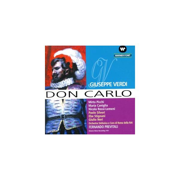 【輸入盤】Verdi: Don Carlo/Picchi(アーティスト),Caniglia(アーティスト),Rossi-Lemeni(アーティスト)