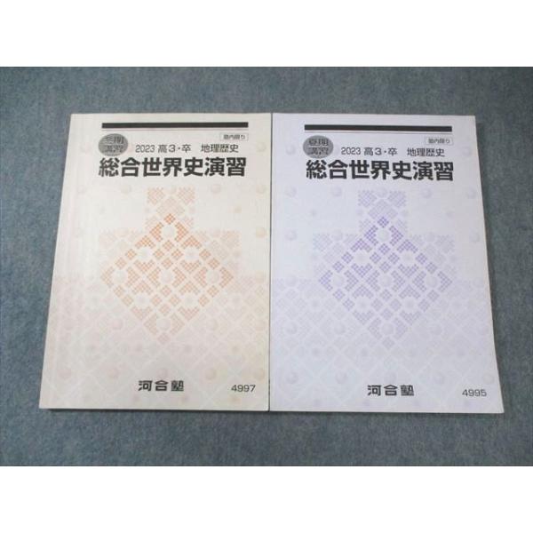 河合塾 総合世界史演習 2023 夏期/冬期 計2冊 015m0B