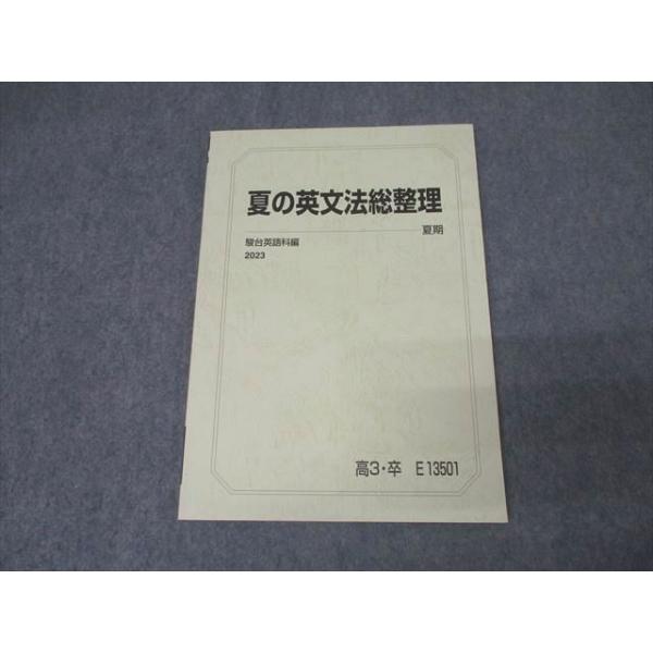 駿台 英語 夏の英文法総整理 テキスト 状態良 2023 夏期 勝田耕史