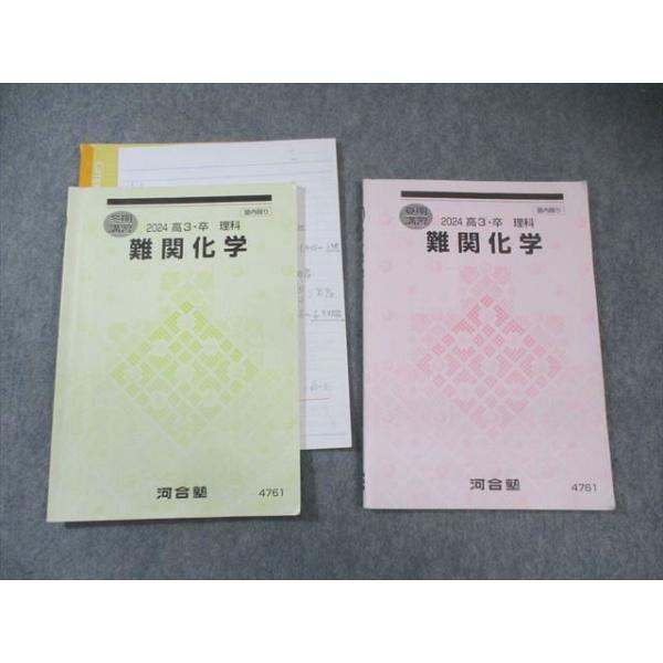 河合塾 難関化学 2024 夏期/冬期 計2冊 015m0D