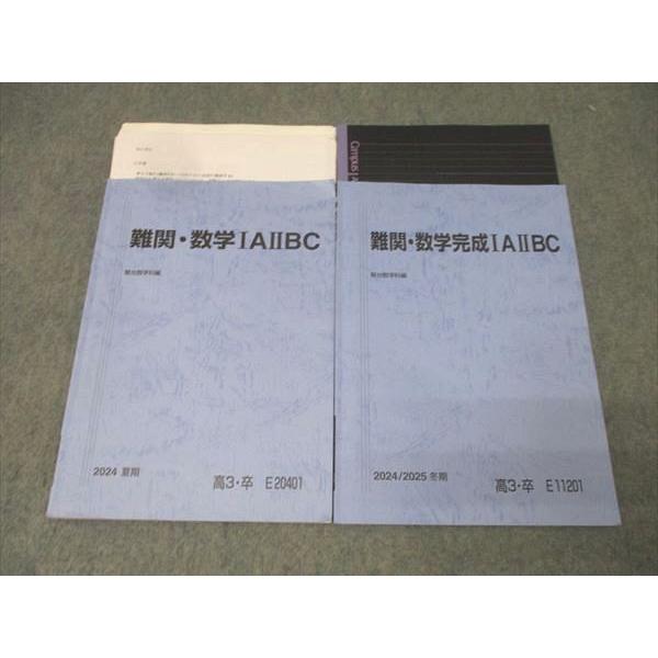 駿台 難関・数学/完成IAIIBC テキストセット 2024 夏期/冬期 計2冊